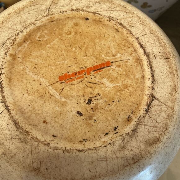 Vintage Sanko Ware Japan Country Flowers Porcelain Enamel Cookware Pot 9"x10" - Picture 10 of 10